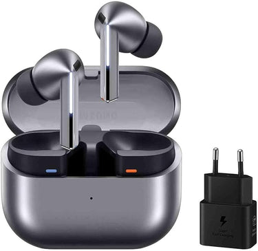 Samsung Galaxy Buds3 Pro + Cargador - Auriculares Inalámbricos, Cancelación de Ruido, Bluetooth, Audio 361, Sonido Hi-Fi, Gris (Versión Española)